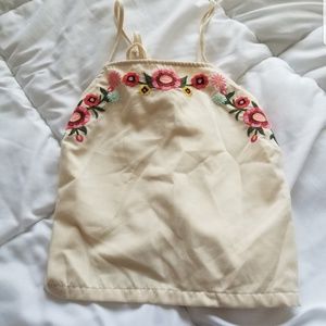 Flower crop top